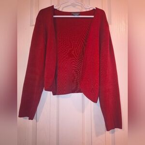 Ann Taylor Copper Red Cardigan
